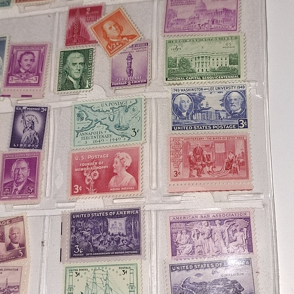 36 Vintage Collectable New U.S.A. Stamps Get 5 FREE (not pictured)! - Picture 1 of 6